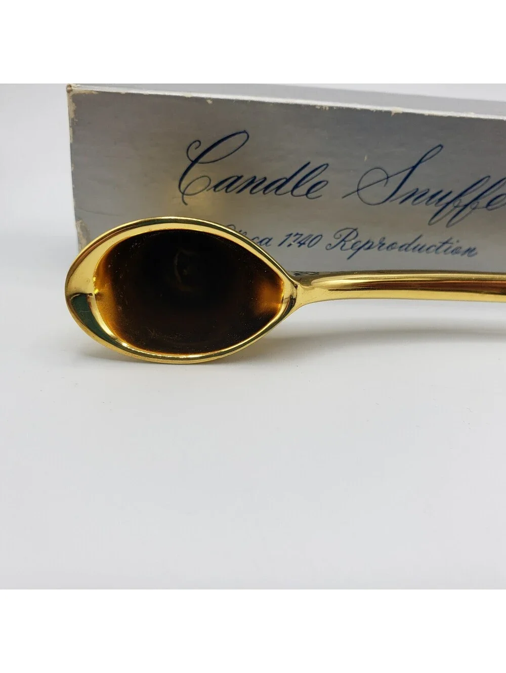 Vintage Gerity Candle Snuffer 24K Gold Plated in Box with Protective Cloth Bag